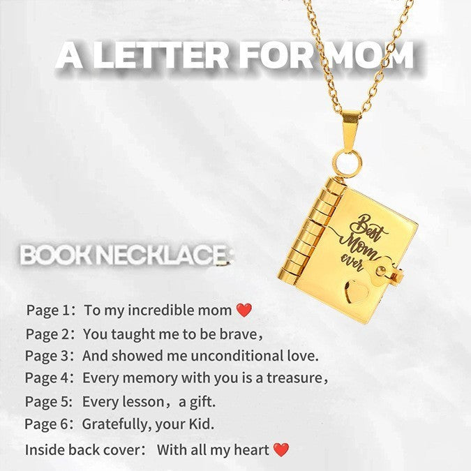 Love Letter Heart Locket Necklace