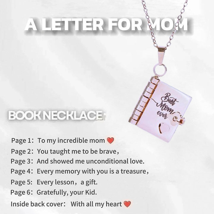 Love Letter Heart Locket Necklace
