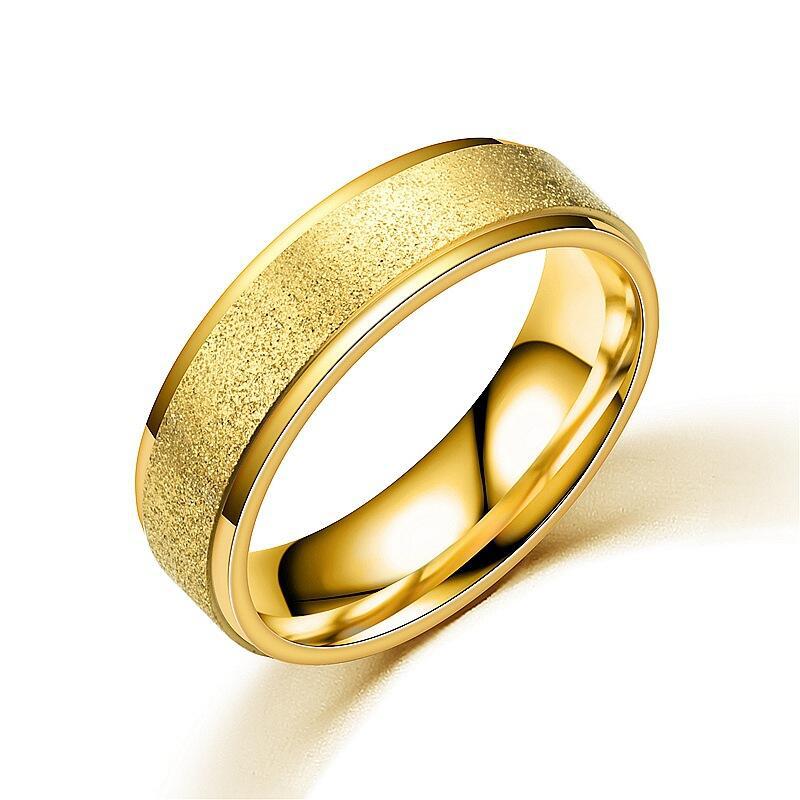Matte Spark Wide Band Plain Ring