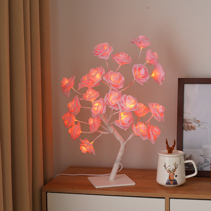 Rose Tree Shape Ambient Light (Warm Light Romantic Style Series)