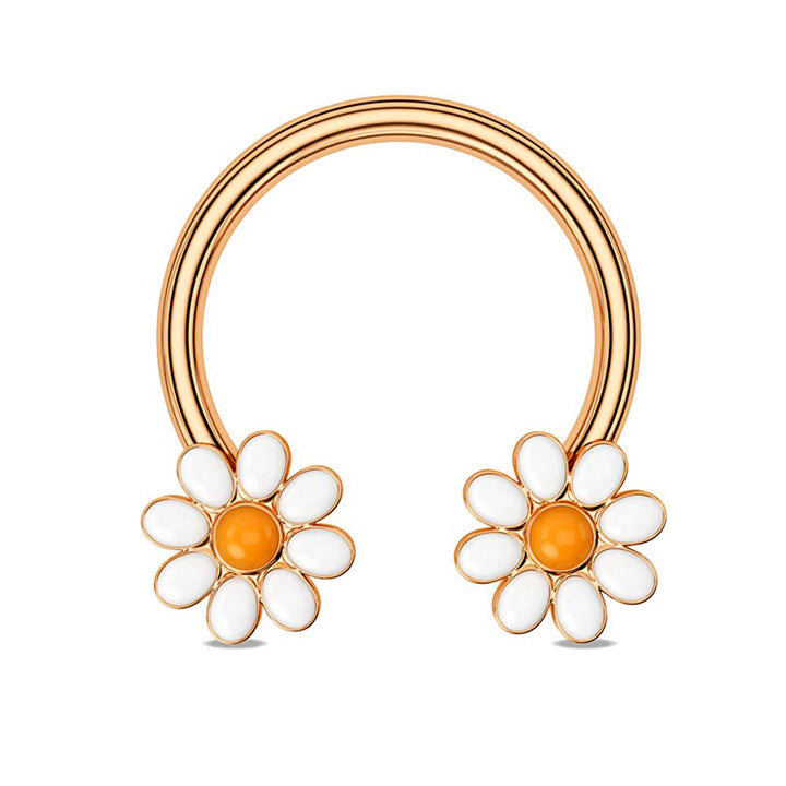 Whimsical Animal & Plant C-Shaped Nose Ring Set (Light Luxury Niche Cute Nose/Ear Piercing)