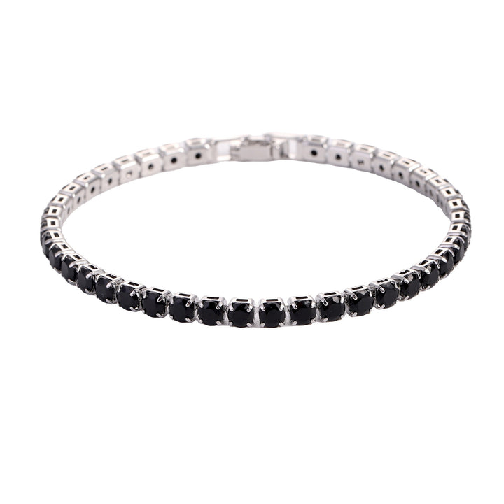 Full Diamond Tennis Bracelet (Luxury Shimmer Dopamine Style)