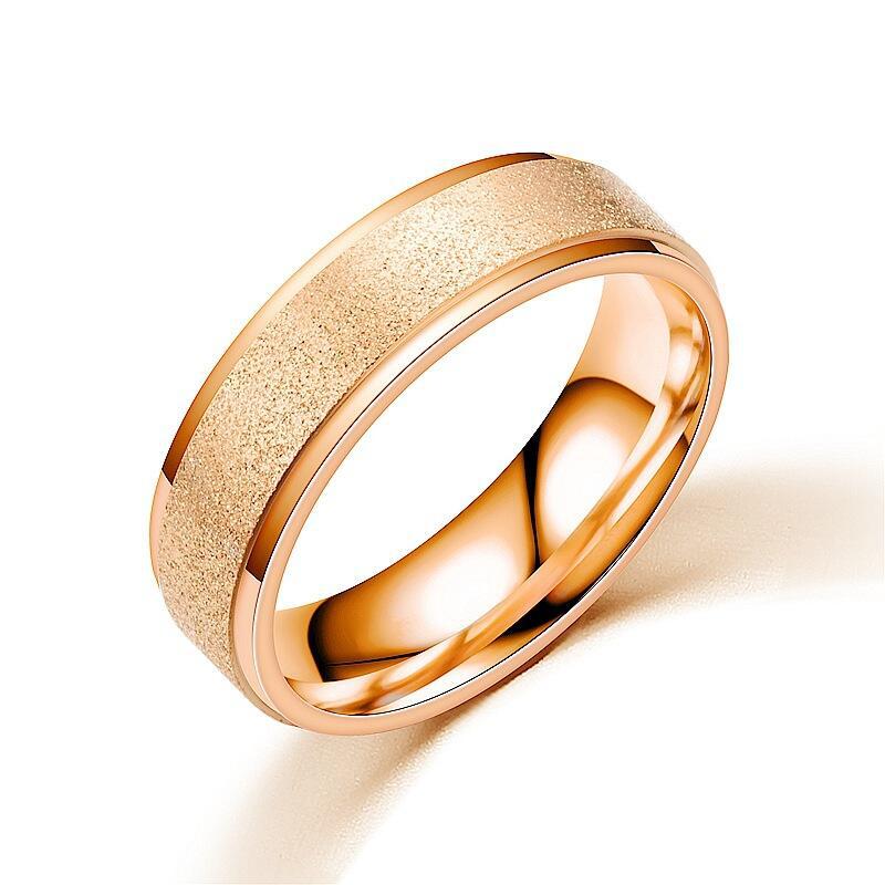 Matte Spark Wide Band Plain Ring