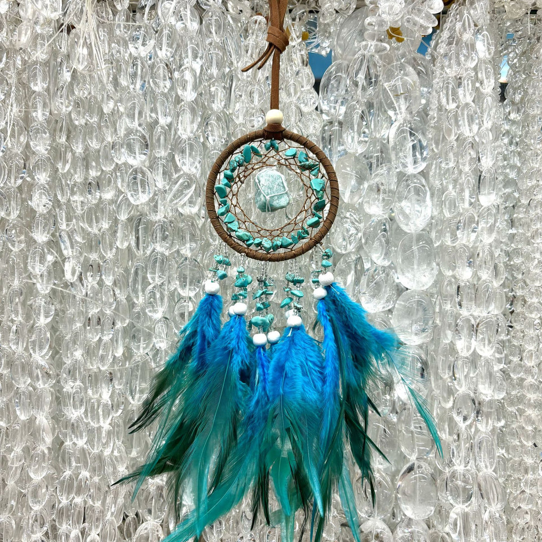 Crystal Cluster Feather Dreamcatcher Ornament (Healing Spiritual Style Series)