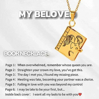 Love Letter Heart Locket Necklace