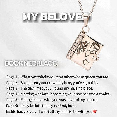 Love Letter Heart Locket Necklace