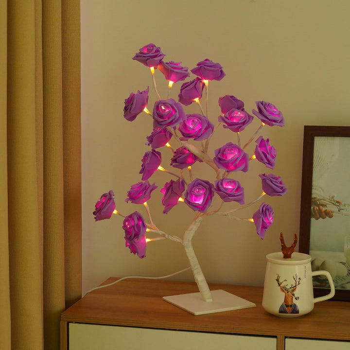 Rose Tree Shape Ambient Light (Warm Light Romantic Style Series)