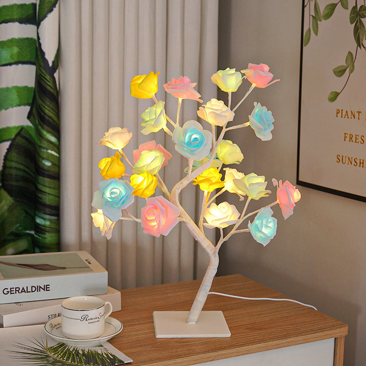 Rose Tree Shape Ambient Light (Warm Light Romantic Style Series)