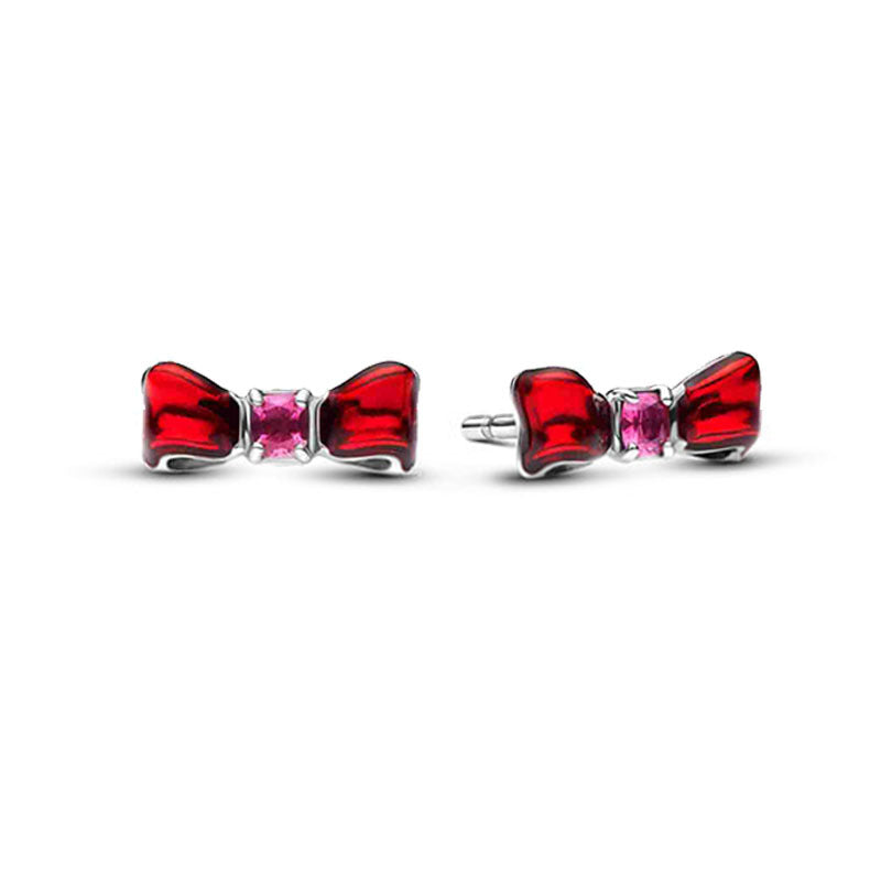 Pave Diamond Bowknot Light Luxury Jewelry Set (Necklace + Bracelet + Earrings + Ring)