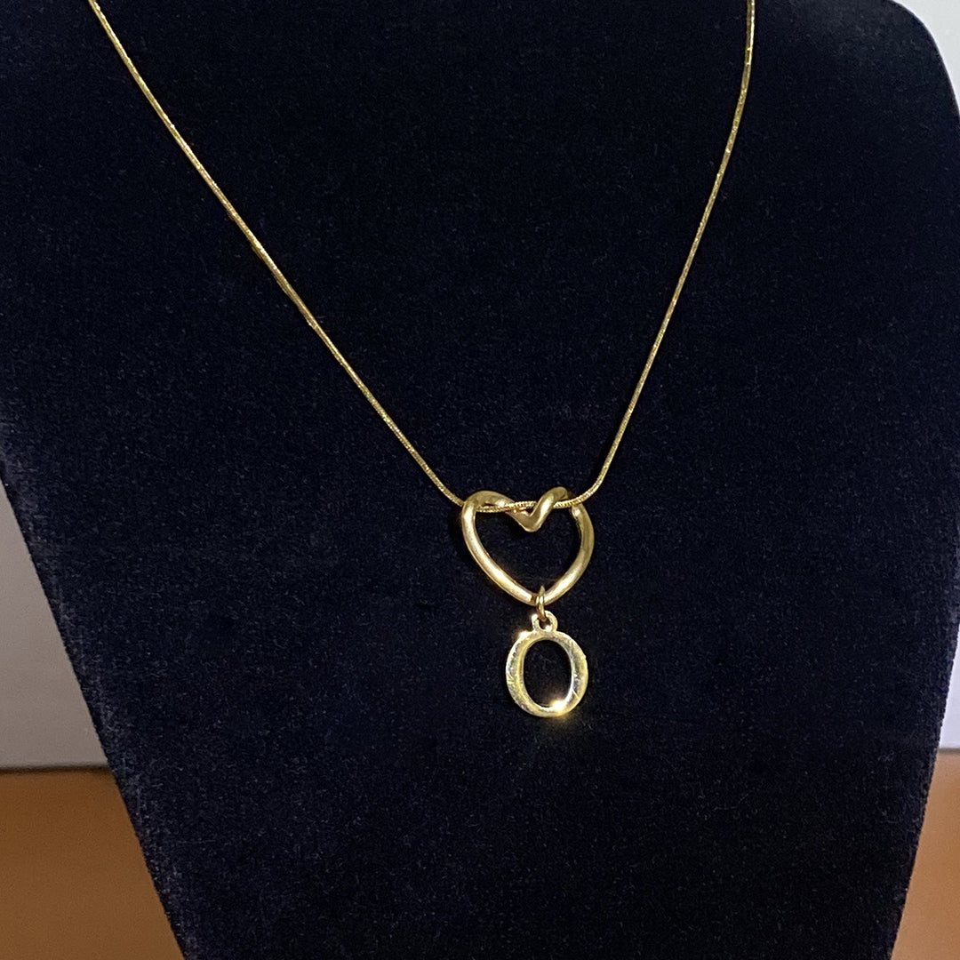 Heart & Initial Choker Set (Light Luxury Niche Personalized Necklace)