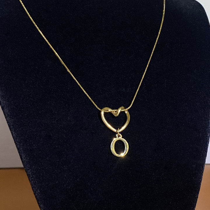 Heart & Initial Choker Set (Light Luxury Niche Personalized Necklace)