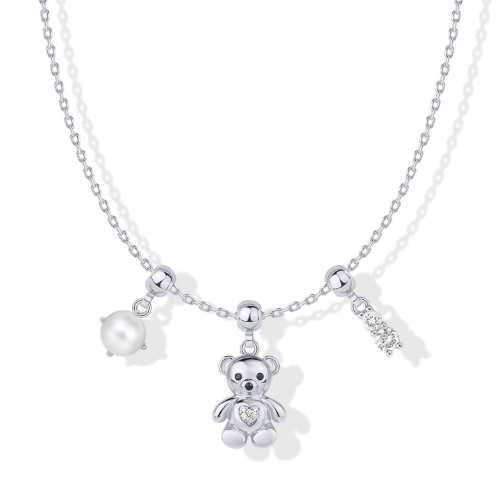 Slidable Triple Charms Beaded Collarbone Necklace, 8 Themed DIY Pendant Sets, Gold & Silver Two Tones Available