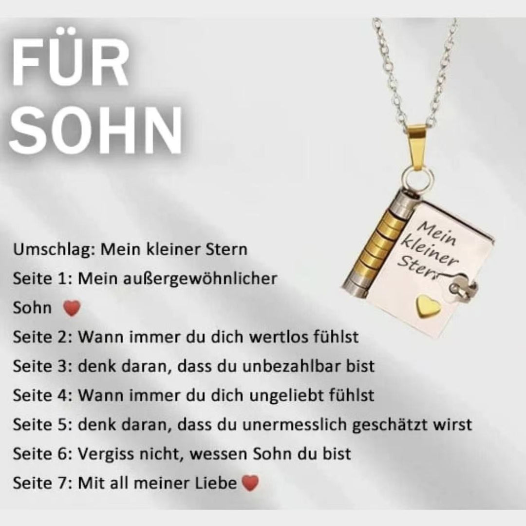 Love Letter Heart Locket Necklace