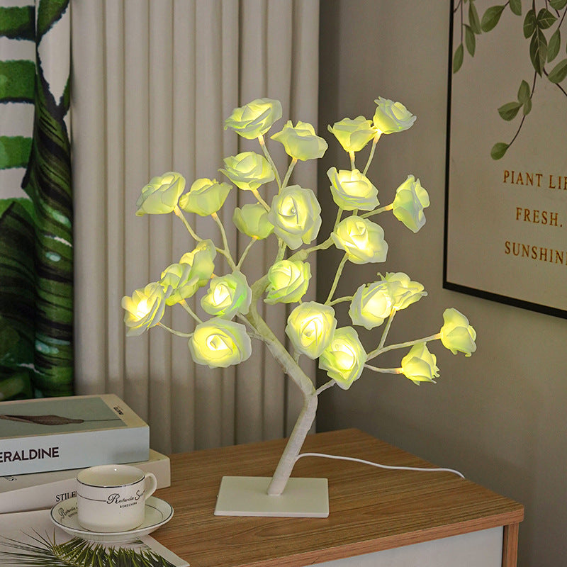 Rose Tree Shape Ambient Light (Warm Light Romantic Style Series)