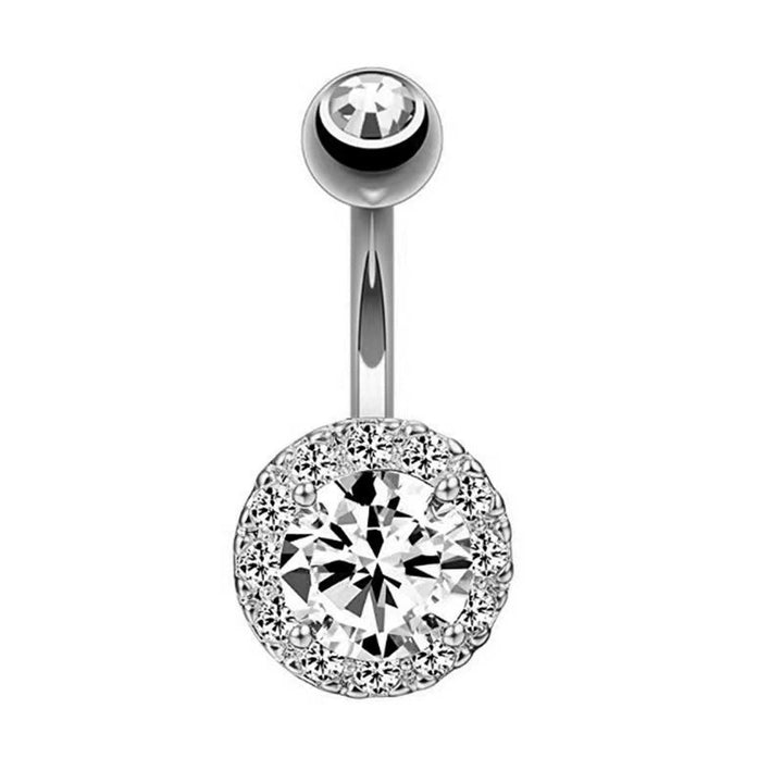 S925 Silver Diamond Pendant Belly Button Ring (Sweet-Cool Luxury Multi-Style)