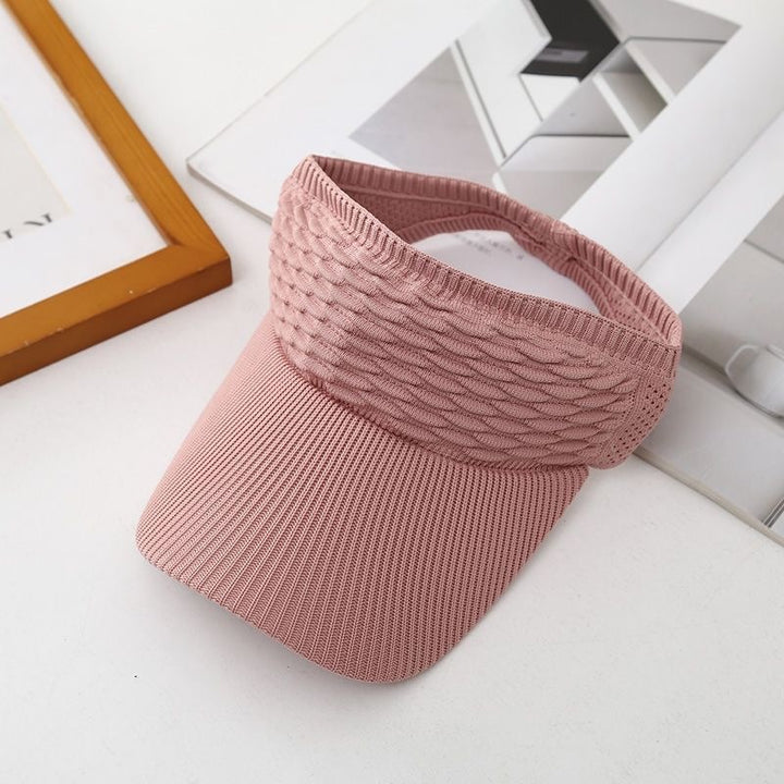 Bubble Texture Open Top Sun Visor Hat, 6 Colors Breathable Sports Visor Cap