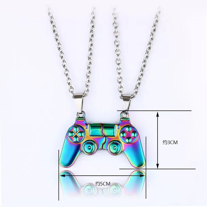 Detachable Game Controller Matching Couple Necklace, Multiple‑Color Options