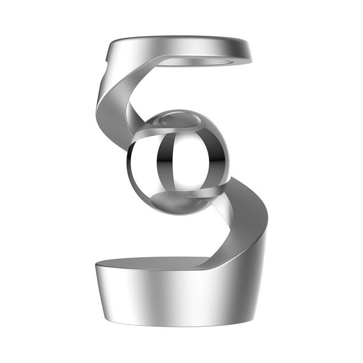 Magnetic Floating Spiral Black Technology Ornament (Stress-Relief Decor Style)