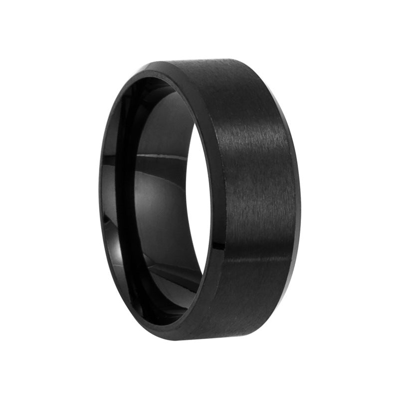 Minimalist Brushed Plain Band Ring (Niche Personalized Unisex Band)