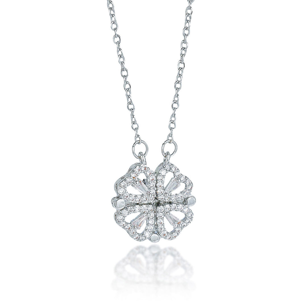 Transformable Heart Double Layer Choker Set (Light Luxury Niche Romantic Necklace)