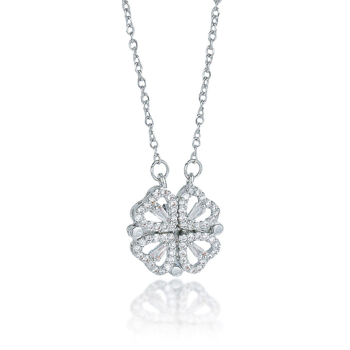Transformable Heart Double Layer Choker Set (Light Luxury Niche Romantic Necklace)