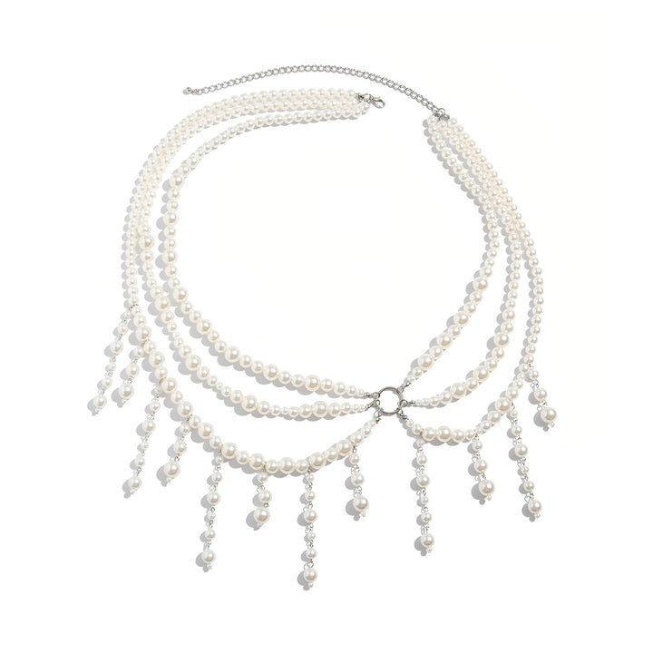 Ocean Themed Multi-Layer Pearl & Shell Waist Chain (Bohemian Beach Belt)