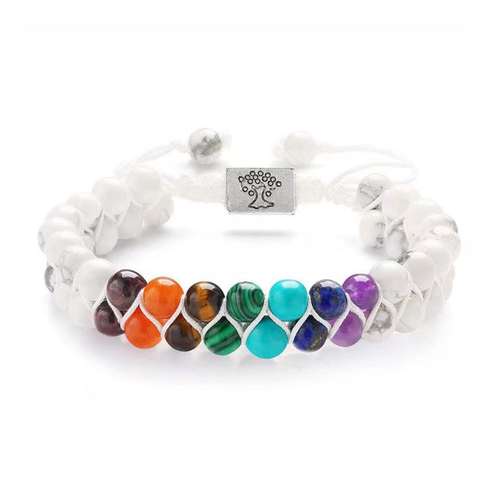 Chakra Natural Stone Braided Adjustable Bracelet