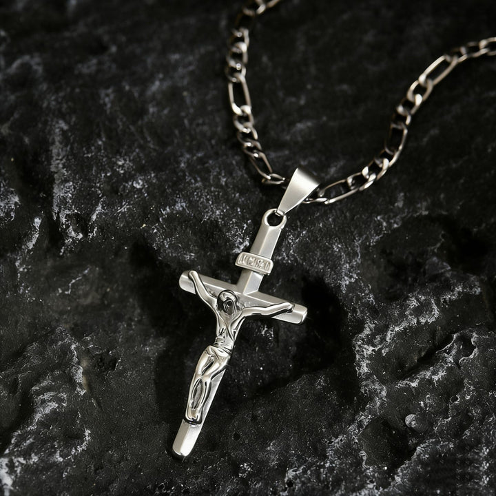 Jesus Cross Pendant Necklace (Vintage Faith Style Personalized Accessory)
