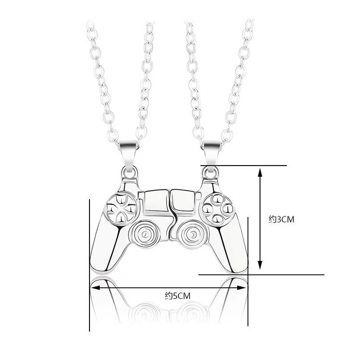 Detachable Game Controller Matching Couple Necklace, Multiple‑Color Options