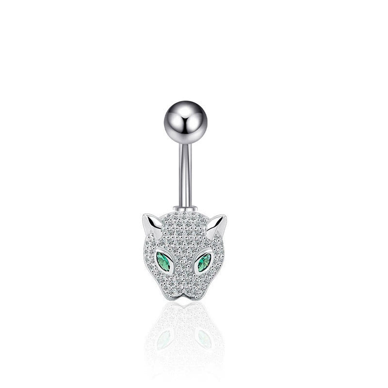 S925 Silver Diamond Pendant Belly Button Ring (Sweet-Cool Luxury Multi-Style)