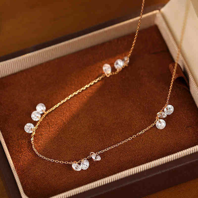 Diamond Shard Galaxy Choker (Light Luxury Niche Dainty Clavicle Chain)