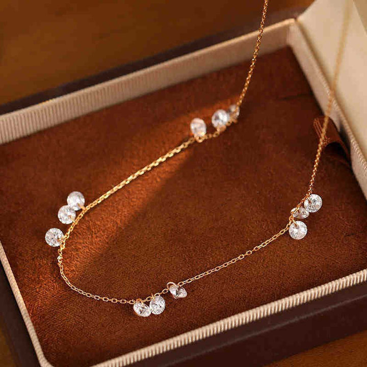 Diamond Shard Galaxy Choker (Light Luxury Niche Dainty Clavicle Chain)