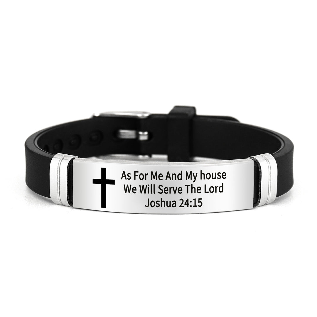 Bible Verse Inspirational Silicone Bracelet