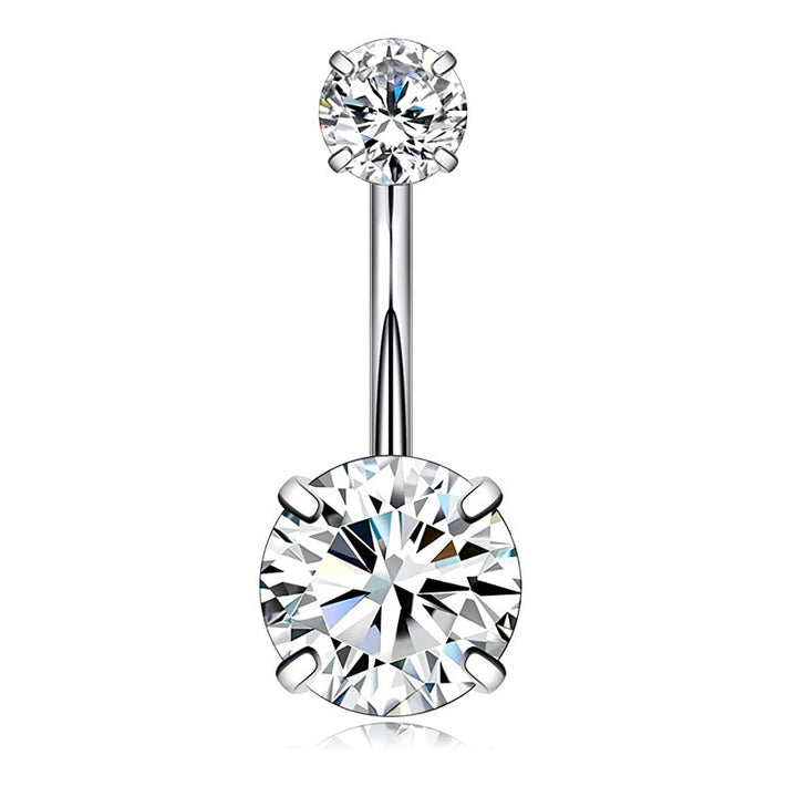 S925 Silver Diamond Pendant Belly Button Ring (Sweet-Cool Luxury Multi-Style)
