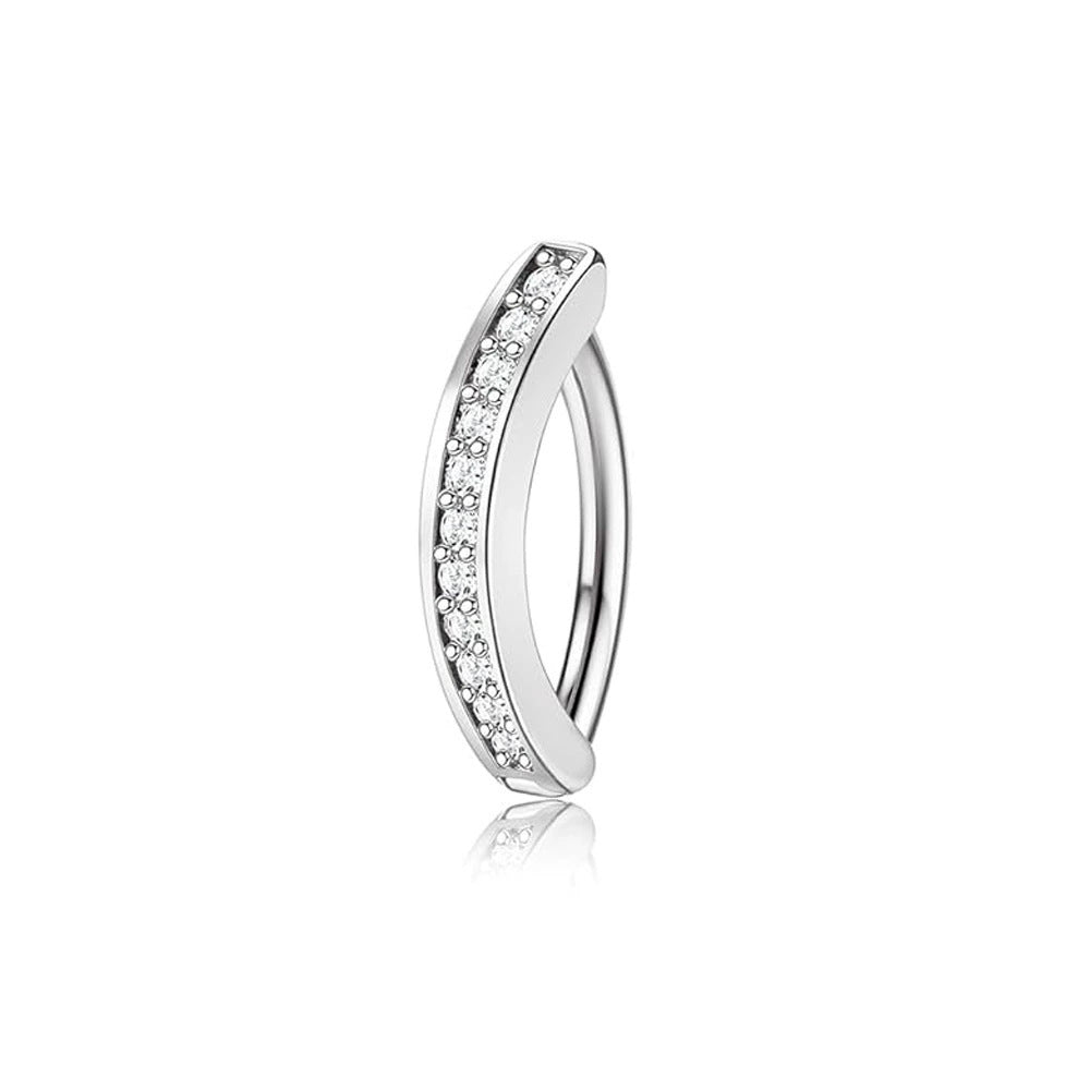 S925 Silver Diamond Pendant Belly Button Ring (Sweet-Cool Luxury Multi-Style)