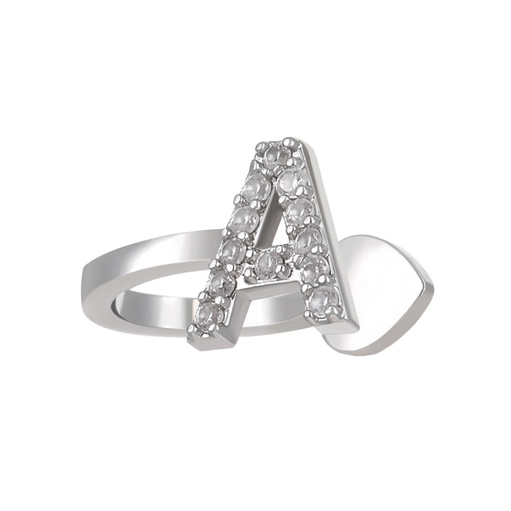 A-Z 26 Letters Paved Diamond Ear Cuffs, Adjustable Diamond Ear Cuffs For Non-Pierced Ears