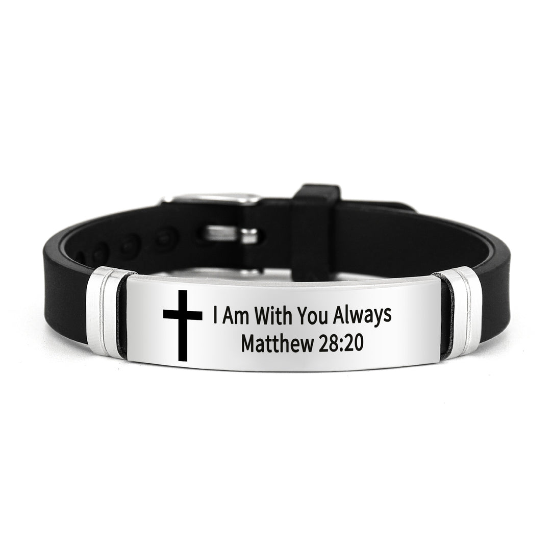 Bible Verse Inspirational Silicone Bracelet