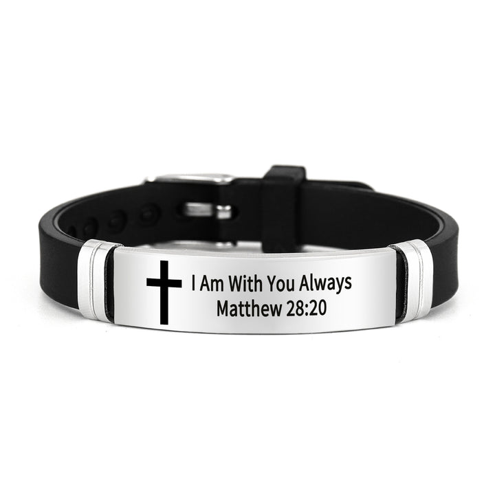 Bible Verse Inspirational Silicone Bracelet