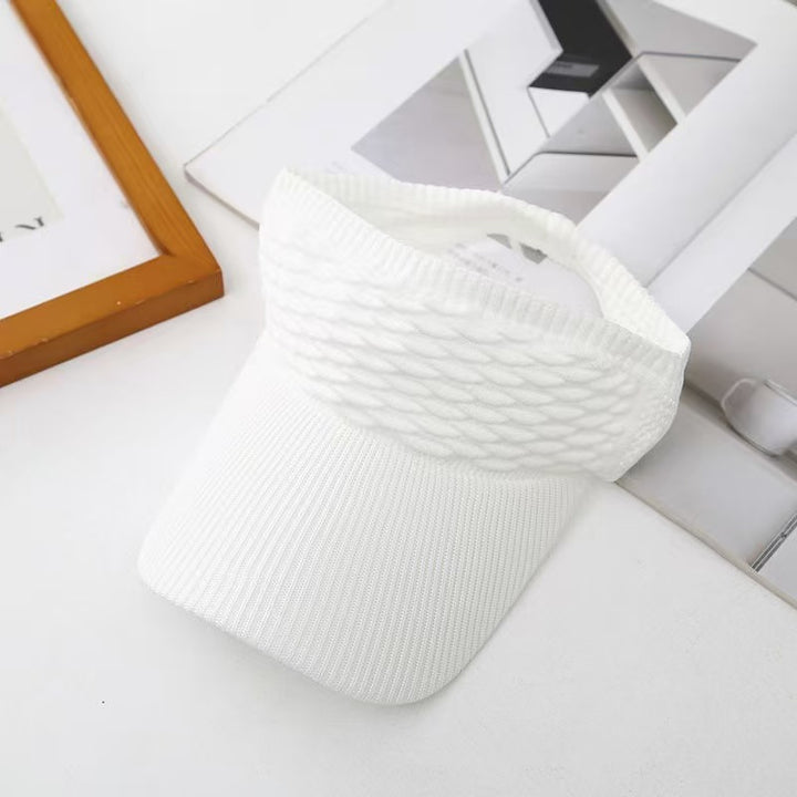 Bubble Texture Open Top Sun Visor Hat, 6 Colors Breathable Sports Visor Cap