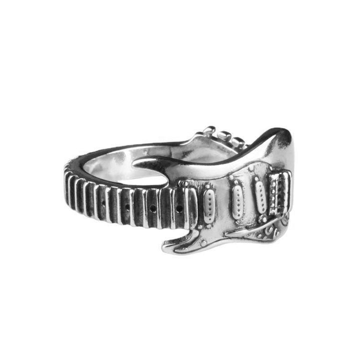 Vintage Rock Guitar Open Ring Set (Edgy Street Style Band)