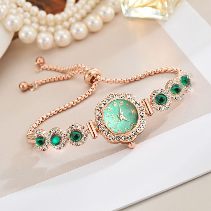 Luxury Diamond Hand Chain Bracelet (Gold Tone Multi-Style Finger Bracelet)