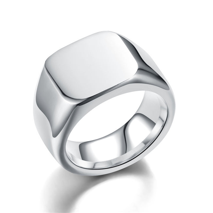 Minimalist Square Signet Ring (3 Colors Unisex Statement Band)