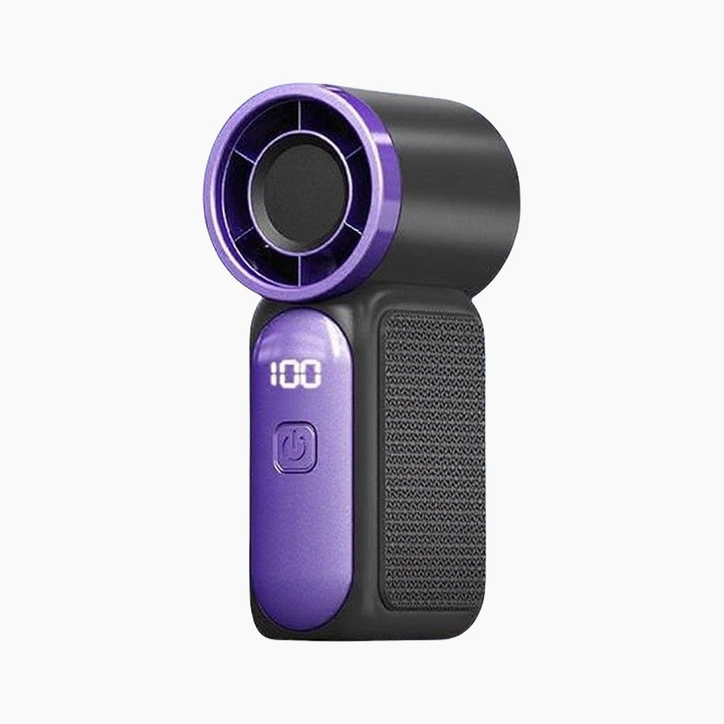 Mini Turbo High-Speed Digital Handheld Fan, 100-Speed Adjustable Portable Pocket Rechargeable Fan, Multi Colors