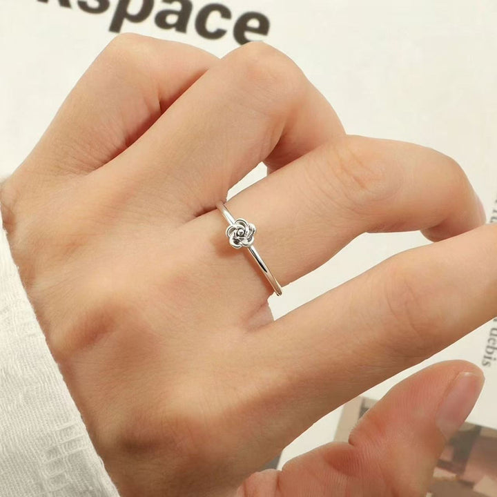 Gold Rose S925 Silver Thin Ring