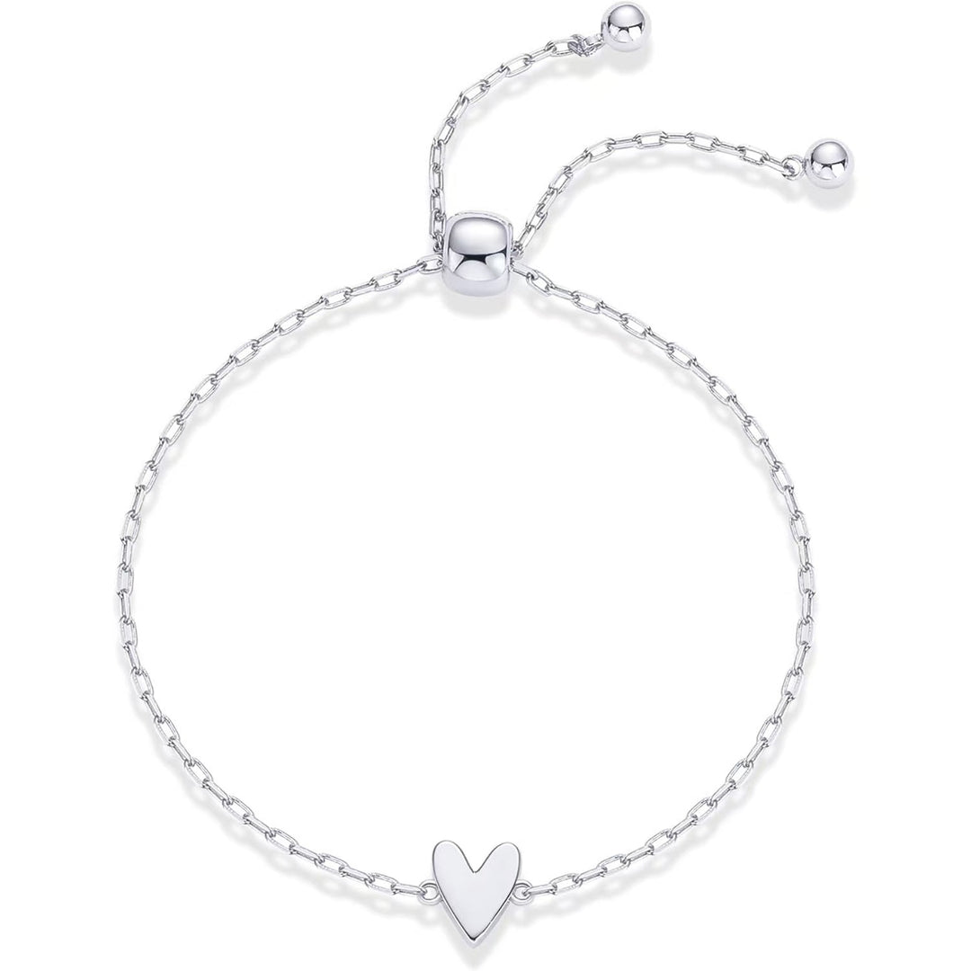 Double Heart Adjustable Bracelet Set (2 Colors Minimalist Stackable Jewelry)