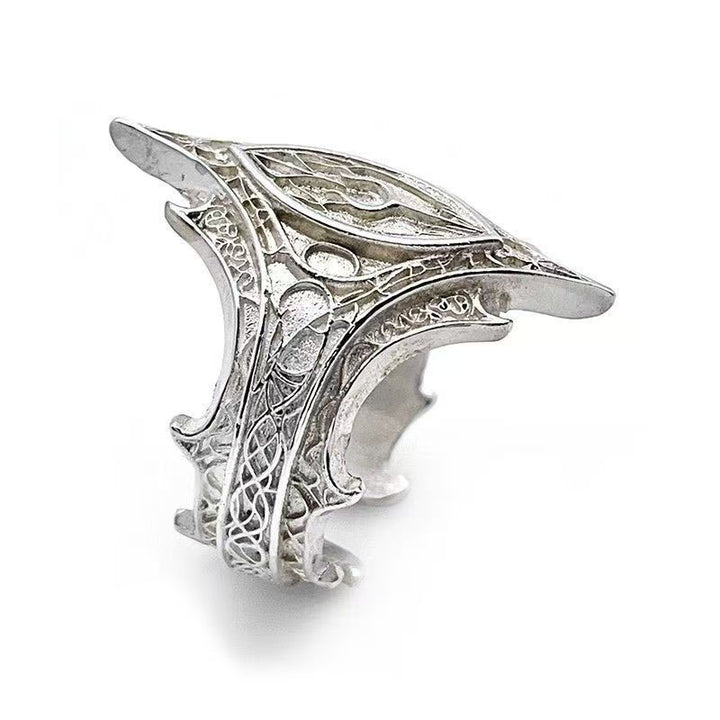 Elven Eye Vintage Relief Ring (Light Luxury Niche Dark Style Band)