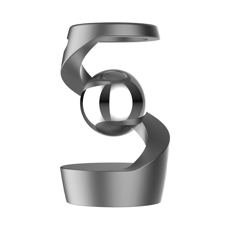 Magnetic Floating Spiral Black Technology Ornament (Stress-Relief Decor Style)