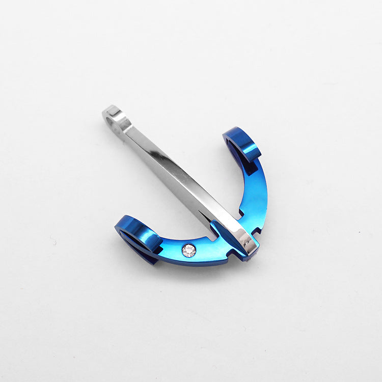 Vintage Crossbow Rhinestone Pendant · Stainless Steel Hip-Hop Punk Necklace