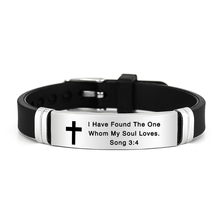 Bible Verse Inspirational Silicone Bracelet