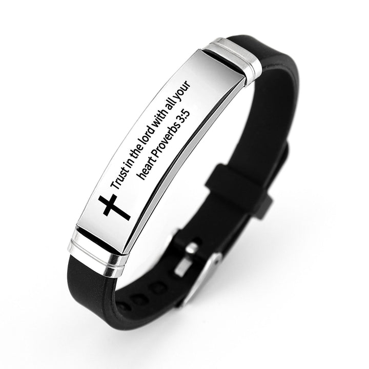Bible Verse Inspirational Silicone Bracelet